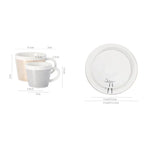 Taza dinámica creativa SLR Leopardo anamórfico taza cebra Luycho juego de tazas de café y té con posavasos 90ml-225ml