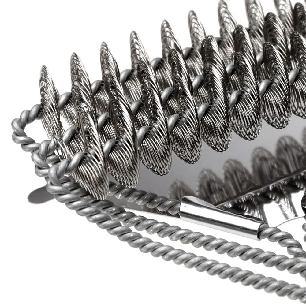 GRILLMASTER – Cepillo de BBQ de acero inoxidable sin cerdas