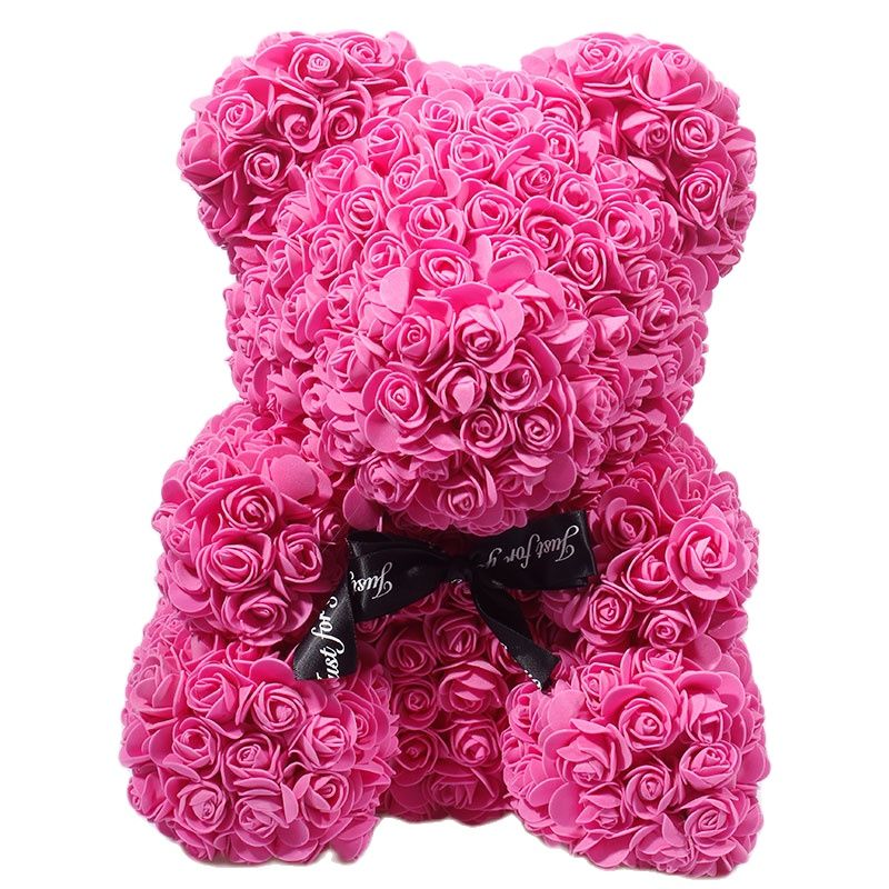 Osito de Peluche con Rosas Artificiales