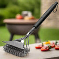 GRILLMASTER – Cepillo de BBQ de acero inoxidable sin cerdas
