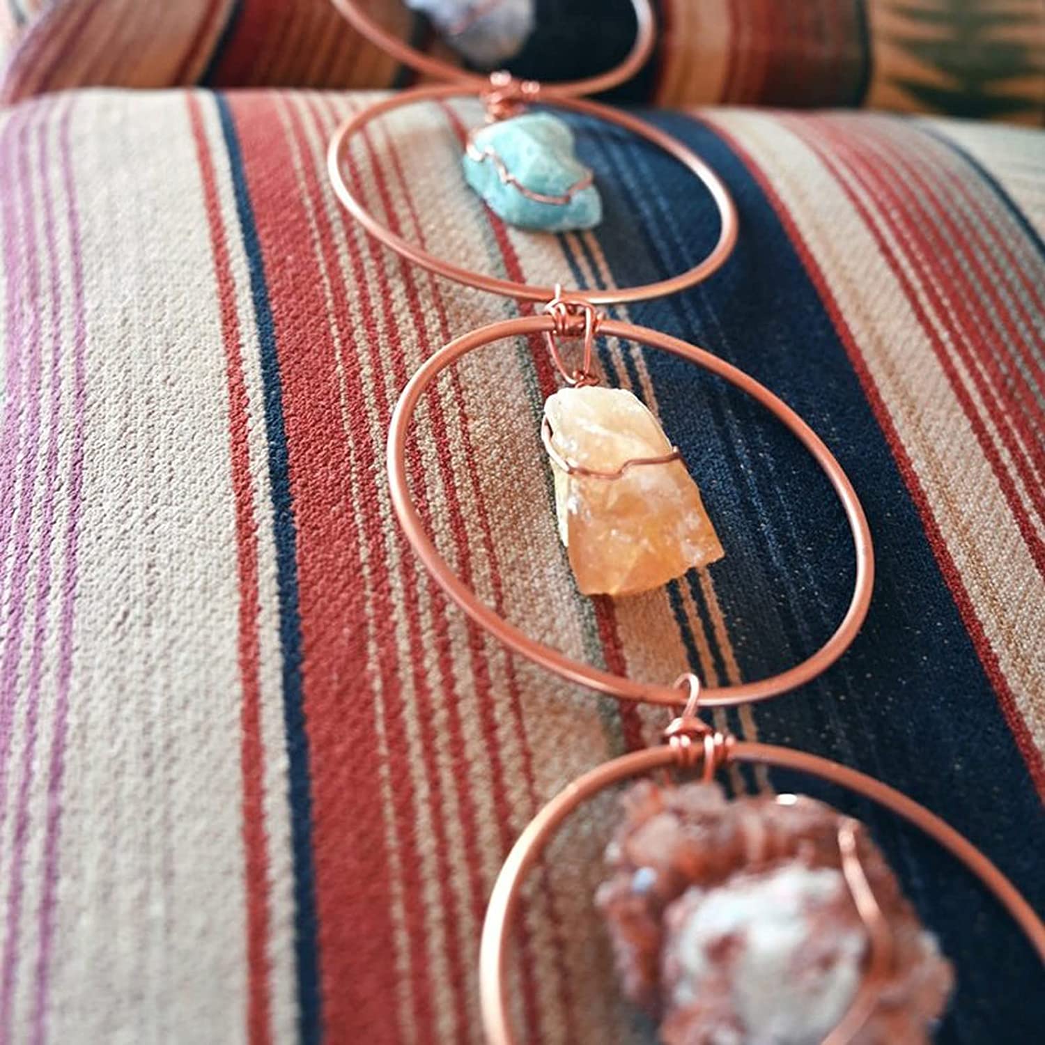 Decoración de pared de 7 Chakras de piedras preciosas