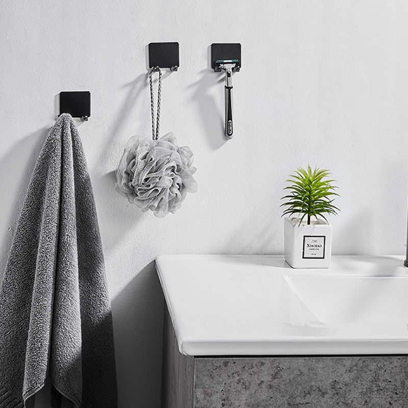 Skanto | Soporte para afeitadoras sin taladrar (1/2/3 piezas) – Estante de afeitado montado en la pared para baños de hombres