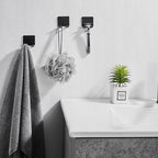 Skanto | Soporte para afeitadoras sin taladrar (1/2/3 piezas) – Estante de afeitado montado en la pared para baños de hombres