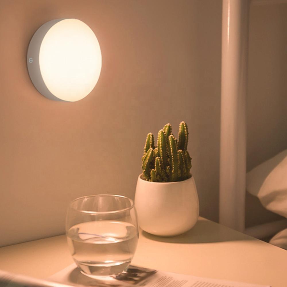 Luz nocturna LED inalámbrica con sensor de movimiento para pasillo y dormitorio