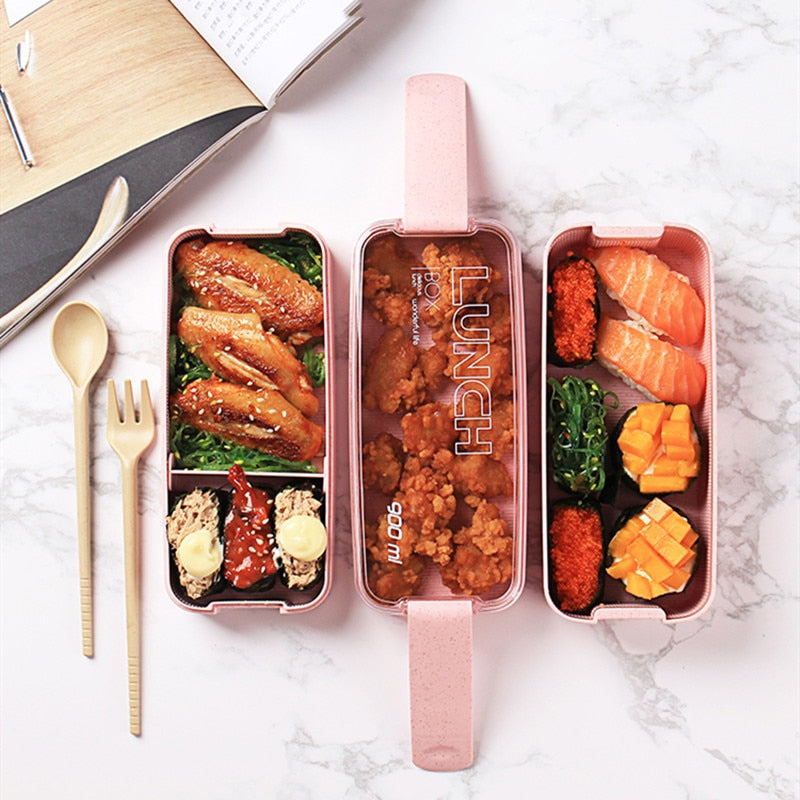 Caja Bento de 3 capas