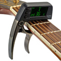 BowLift | Capo y Afinador "TuneGrip" – Accesorio para guitarra 2 en 1 con pantalla LCD