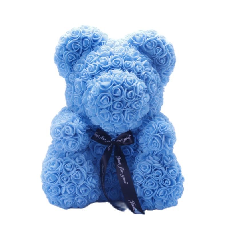 Osito de Peluche con Rosas Artificiales