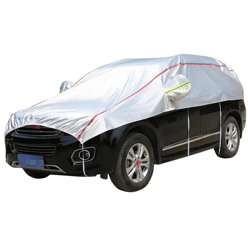 AutoVioro Funda de Auto Impermeable | Protección UV y Térmica | Resistente al Viento y Antirrobo | Tejido Nano-Oxford