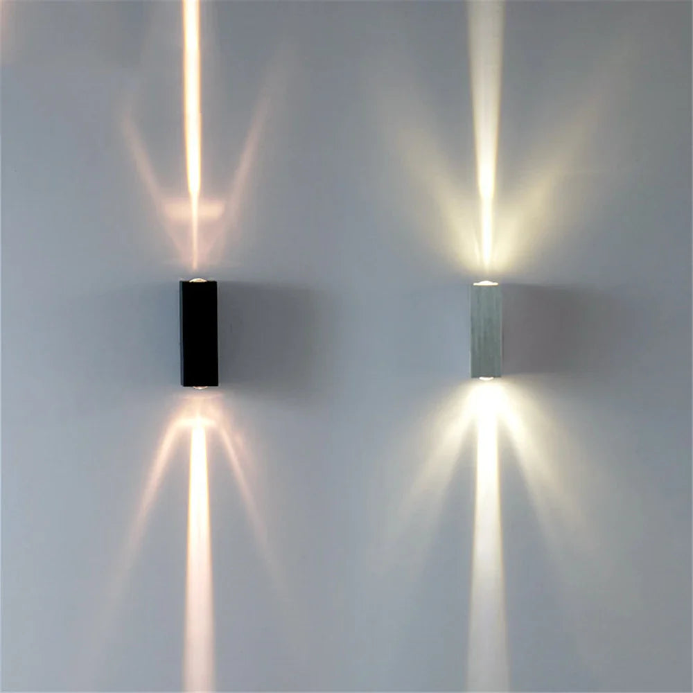 Lámpara de pared LED Virelo Beam | IP65 Impermeable | Carcasa de aluminio | Para jardín, terraza y fachada | 85–265 V