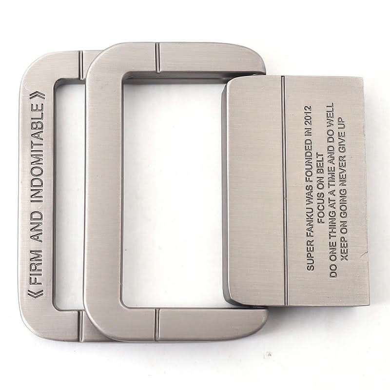 Kalsten | Cinturón de Lona Unisex – Hebilla de Doble Anillo Metálico, Ajustable