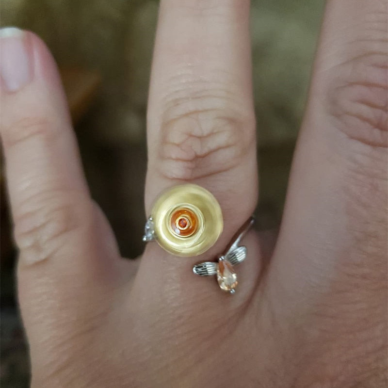 Anillo de ansiedad girasol