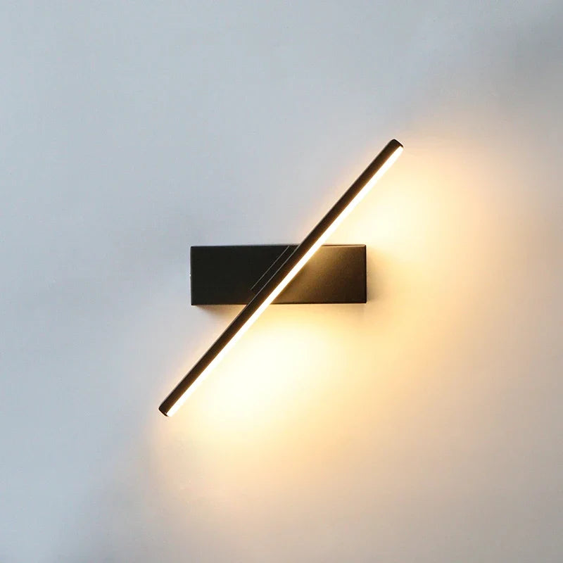 AuroLite Lámpara de pared LED ajustable | Ángulo de giro de 330° | Diseño moderno para dormitorio y sala de estar | Aluminio