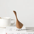 Lisslune | Figuras de Ganso de Madera Nórdica Escultura Abstracta de Madera de Teca Figuras de Pareja Amorosa Adornos Naturales para Decoración del Hogar