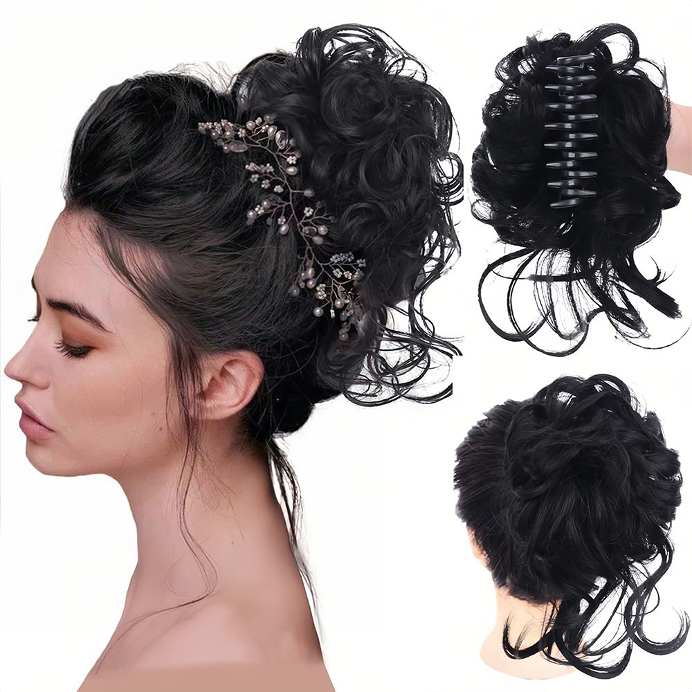 Piezas de cabello rizado