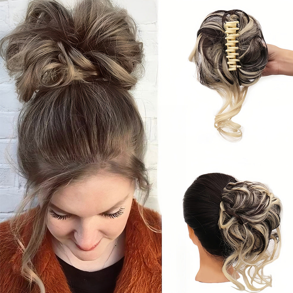 Piezas de cabello rizado