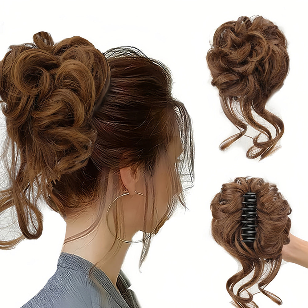 Piezas de cabello rizado