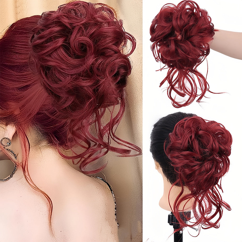 Piezas de cabello rizado