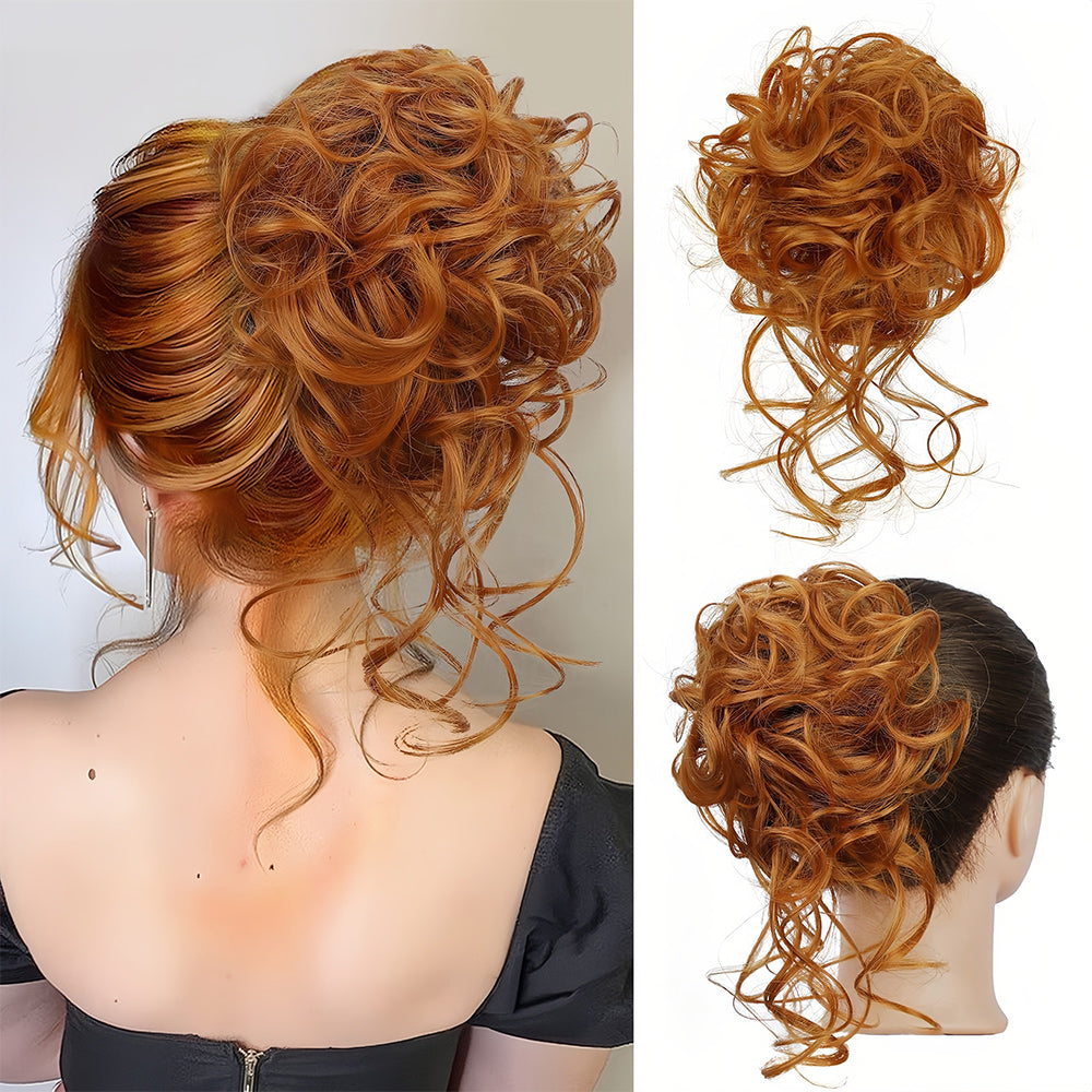 Piezas de cabello rizado