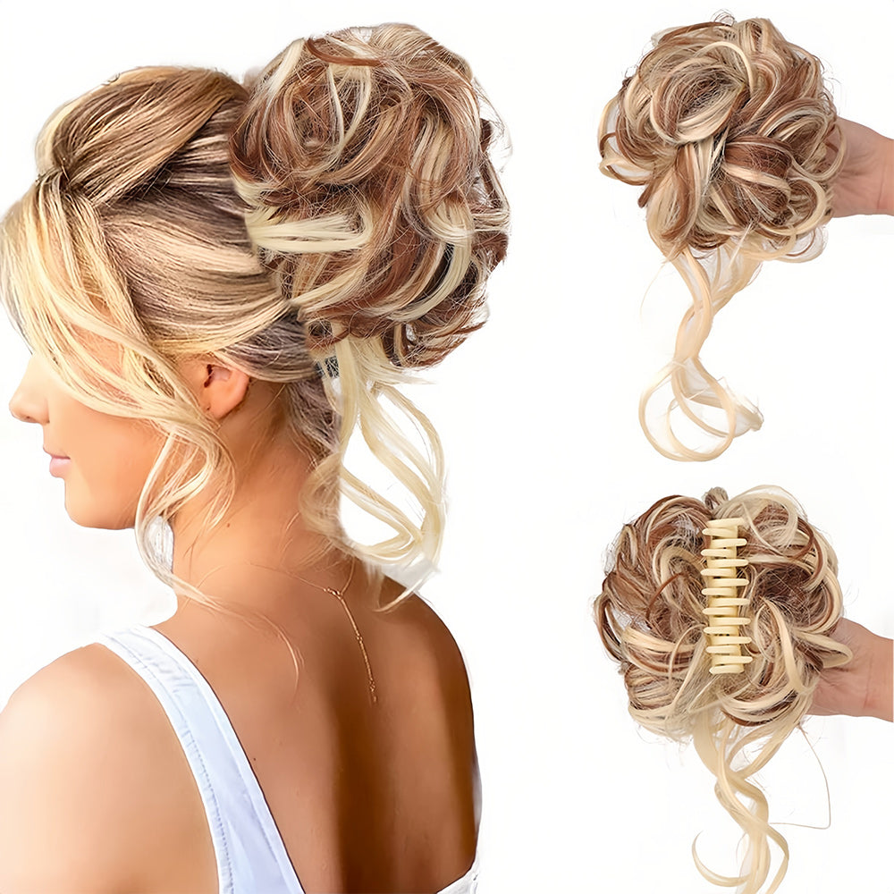 Piezas de cabello rizado