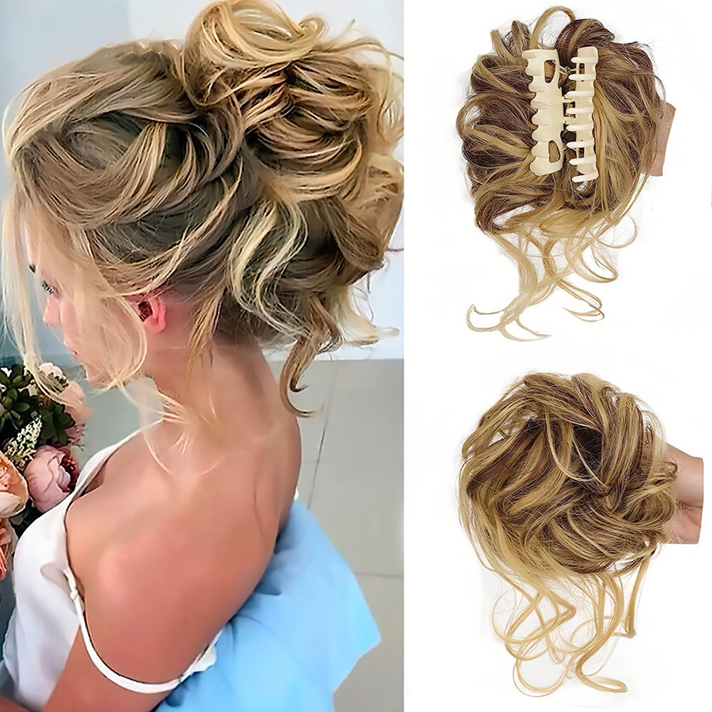 Piezas de cabello rizado