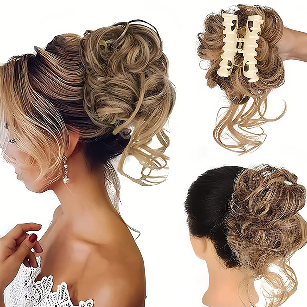 Piezas de cabello rizado