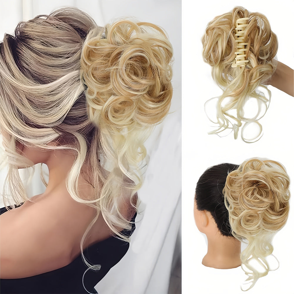 Piezas de cabello rizado