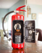 Barra de Fuego Oculta – Mini-Bar Oculta en Diseño de Extintor para Almacenamiento Elegante de Bebidas