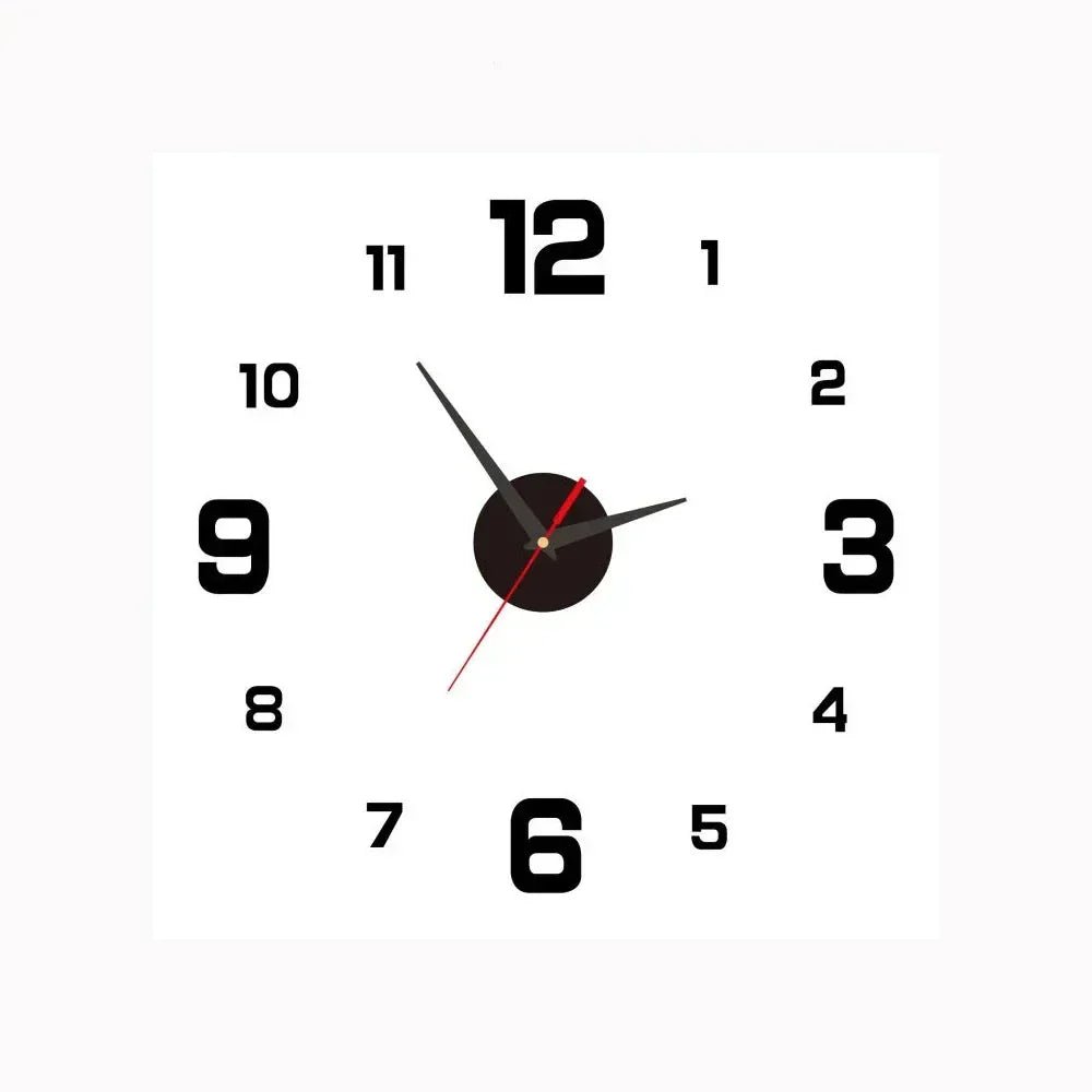 TICKLESS – Horloge murale silencieuse avec cadran minimaliste et finition élégante