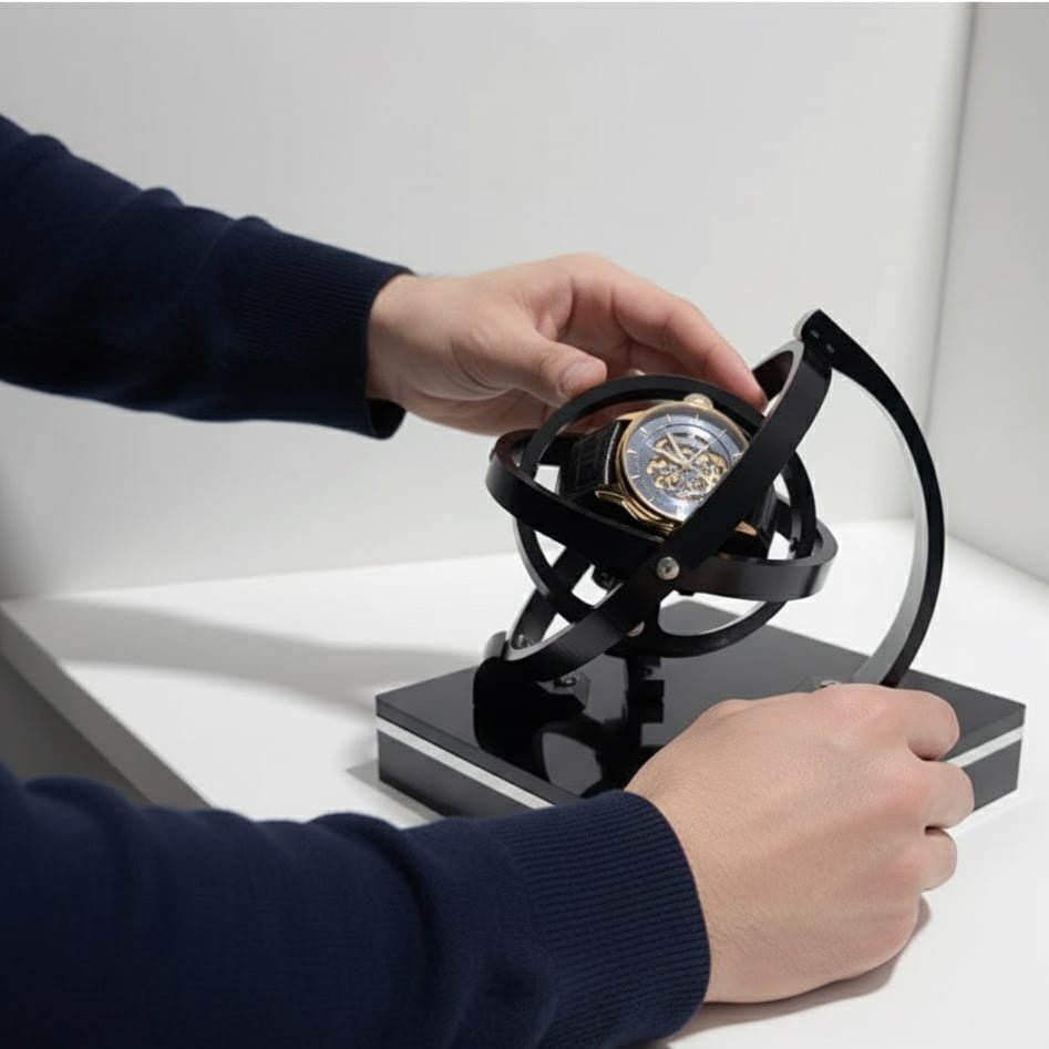 TIMEKEEPER – Horion Movilizador Automático de Relojes con Funcionamiento Silencioso
