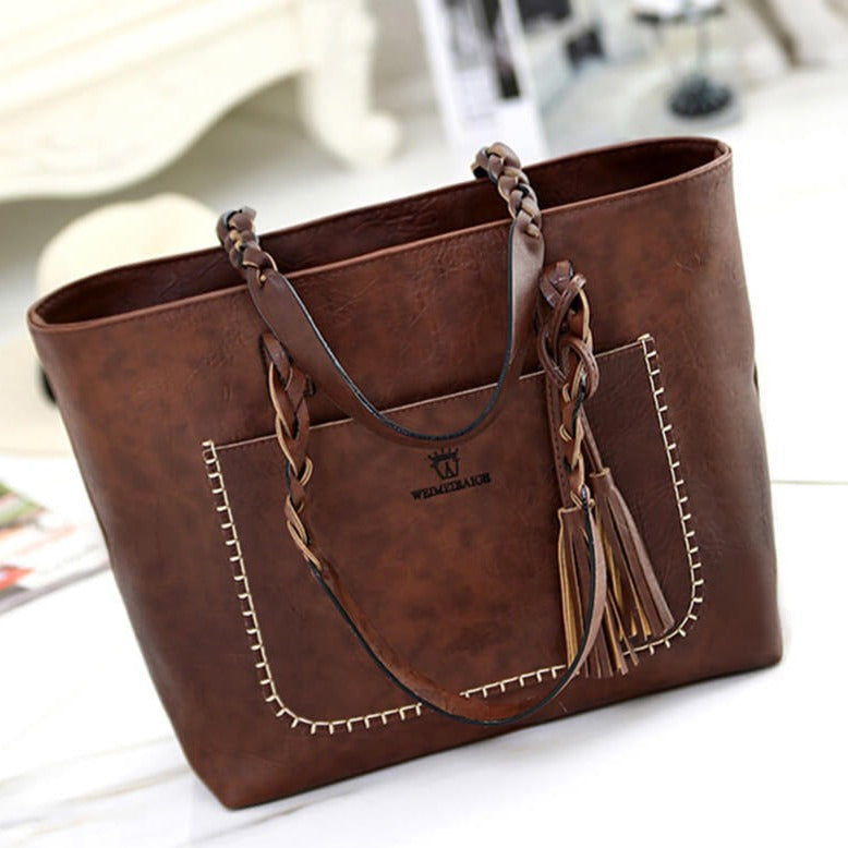 Bolso de hombro de piel para mujeres