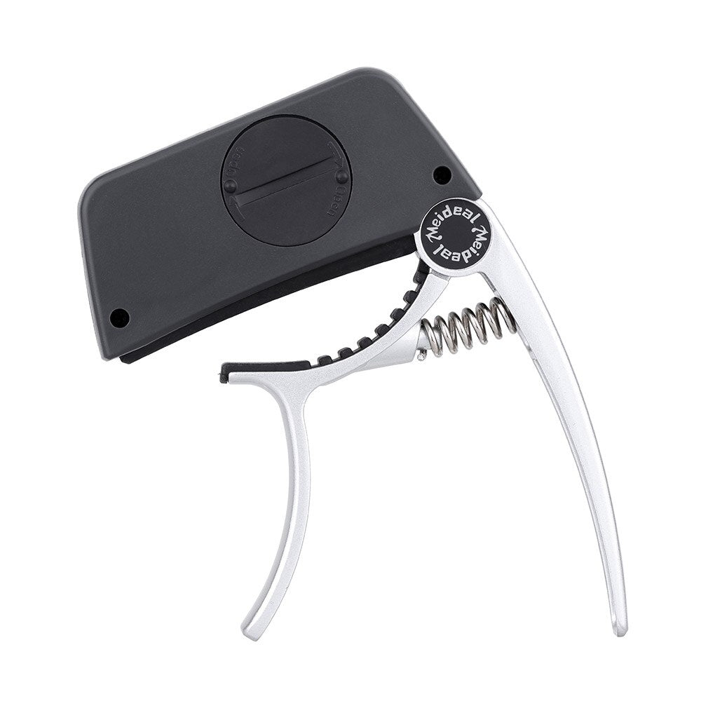 BowLift | Capo y Afinador "TuneGrip" – Accesorio para guitarra 2 en 1 con pantalla LCD