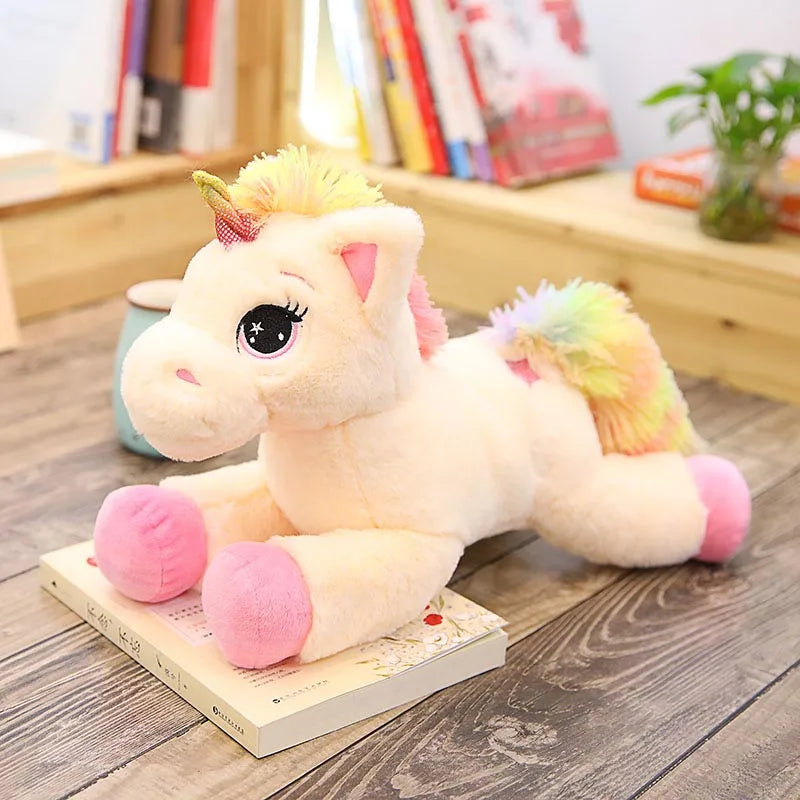 Peluche de Unicornio Arcoíris de 80cm | Juguete de Peluche Suave | Regalo de Muñeca