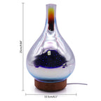Lisslune | Difusor de Aceites Esenciales de Vidrio 3D AromaBurst con Luces LED