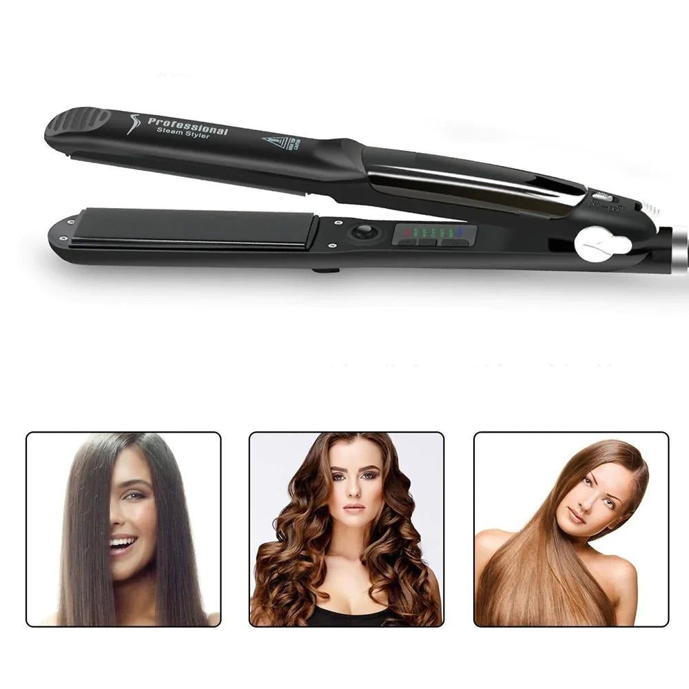 Plancha de Vapor Cerámica - Siempre cabello liso y perfecto