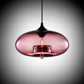 Lámpara colgante de vidrio – moderna, colorida y en estilo Art Déco