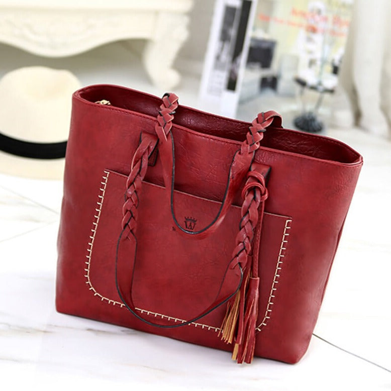 Bolso de hombro de piel para mujeres