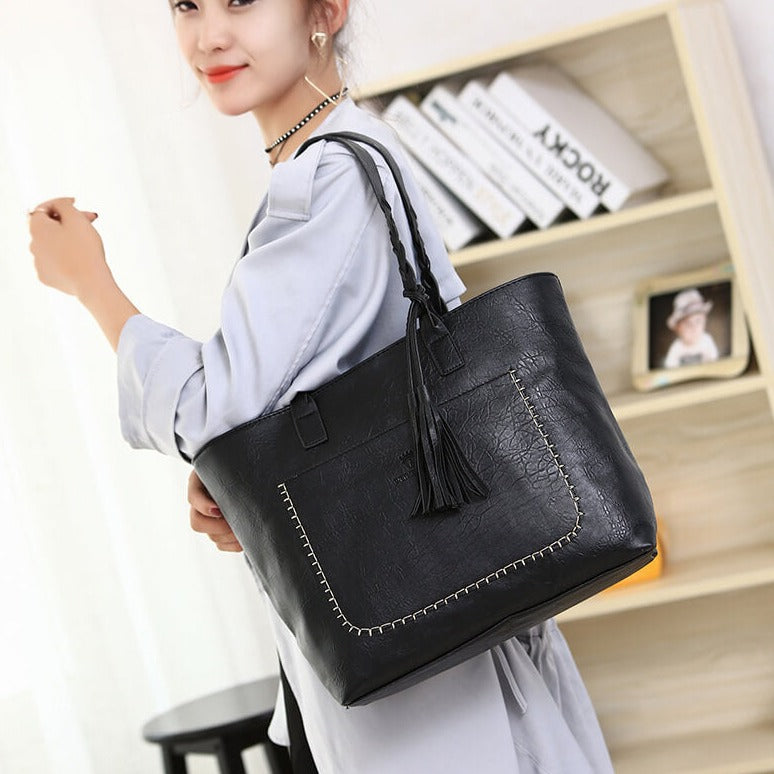 Bolso de hombro de piel para mujeres