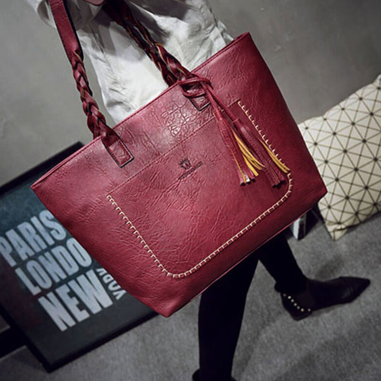 Bolso de hombro de piel para mujeres