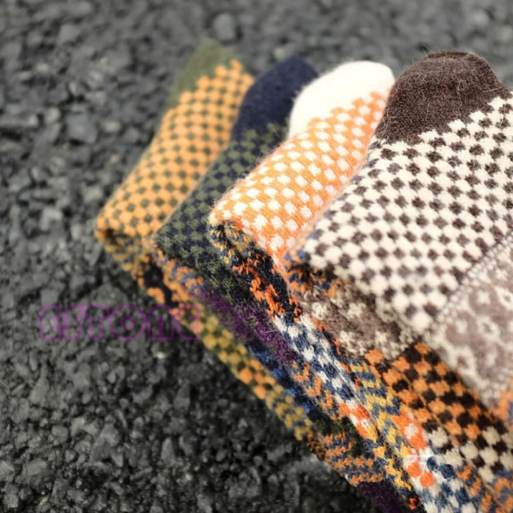 4 Pares de Calcetines Vintage Cálidos