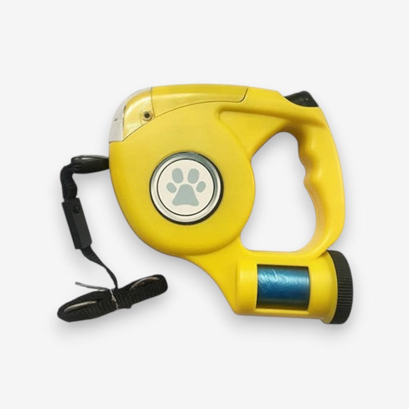 GlowPaw – Correa LED para perros con linterna incorporada y soporte para bolsas