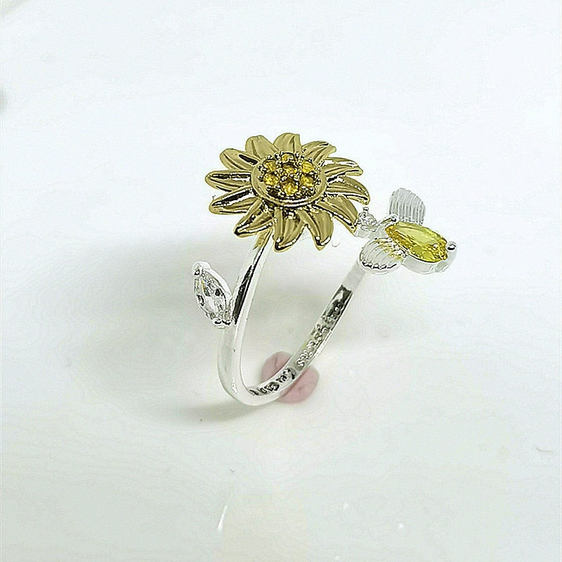 Anillo de ansiedad girasol