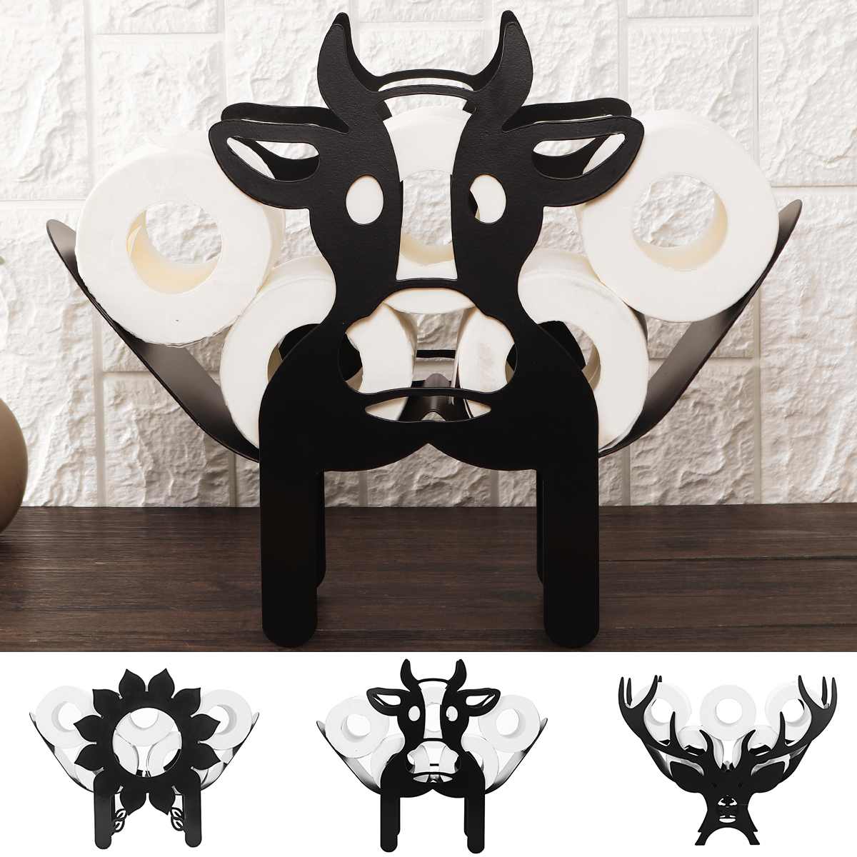 Soporte de Papel Higiénico Animal - Divertido y Práctico para tu Baño