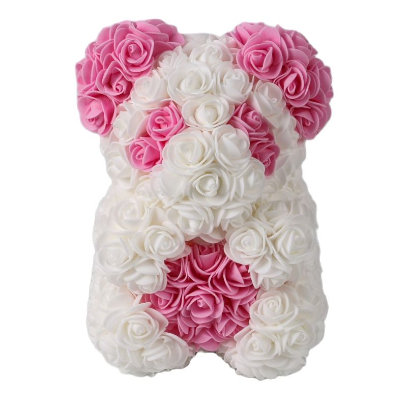 Osito de Peluche con Rosas Artificiales