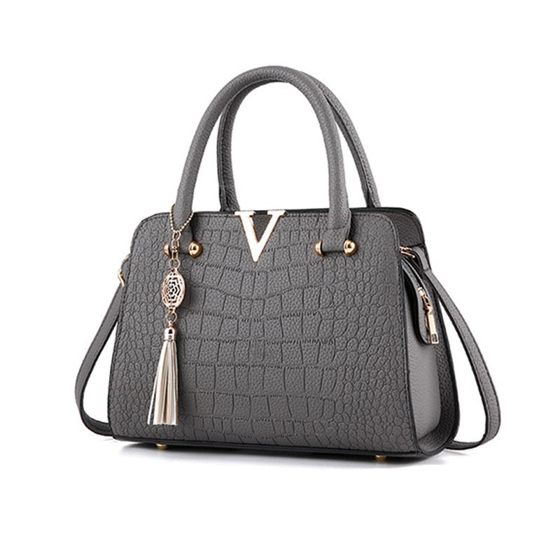 Bolso de piel de cocodrilo