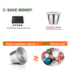 Cápsulas reutilizables para café crema (compatibles con Nespresso)