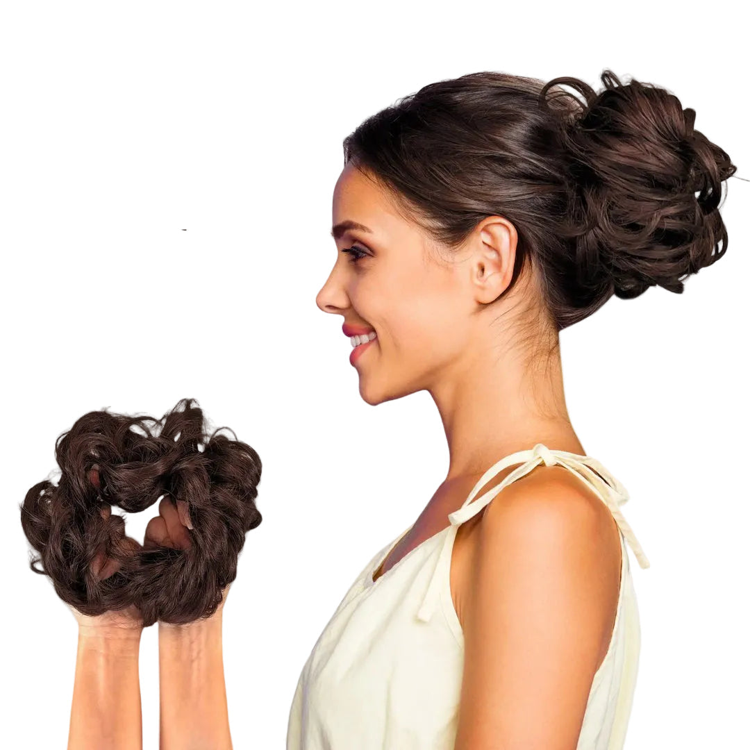 Scrunchie BunPop para Extensiones de Cabello Casual