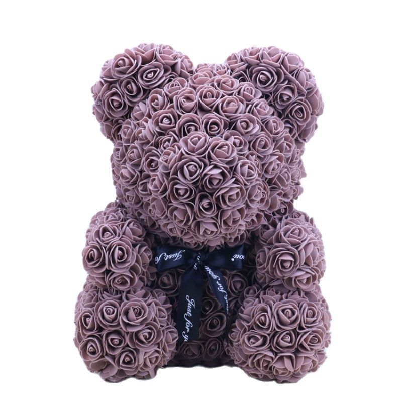 Osito de Peluche con Rosas Artificiales