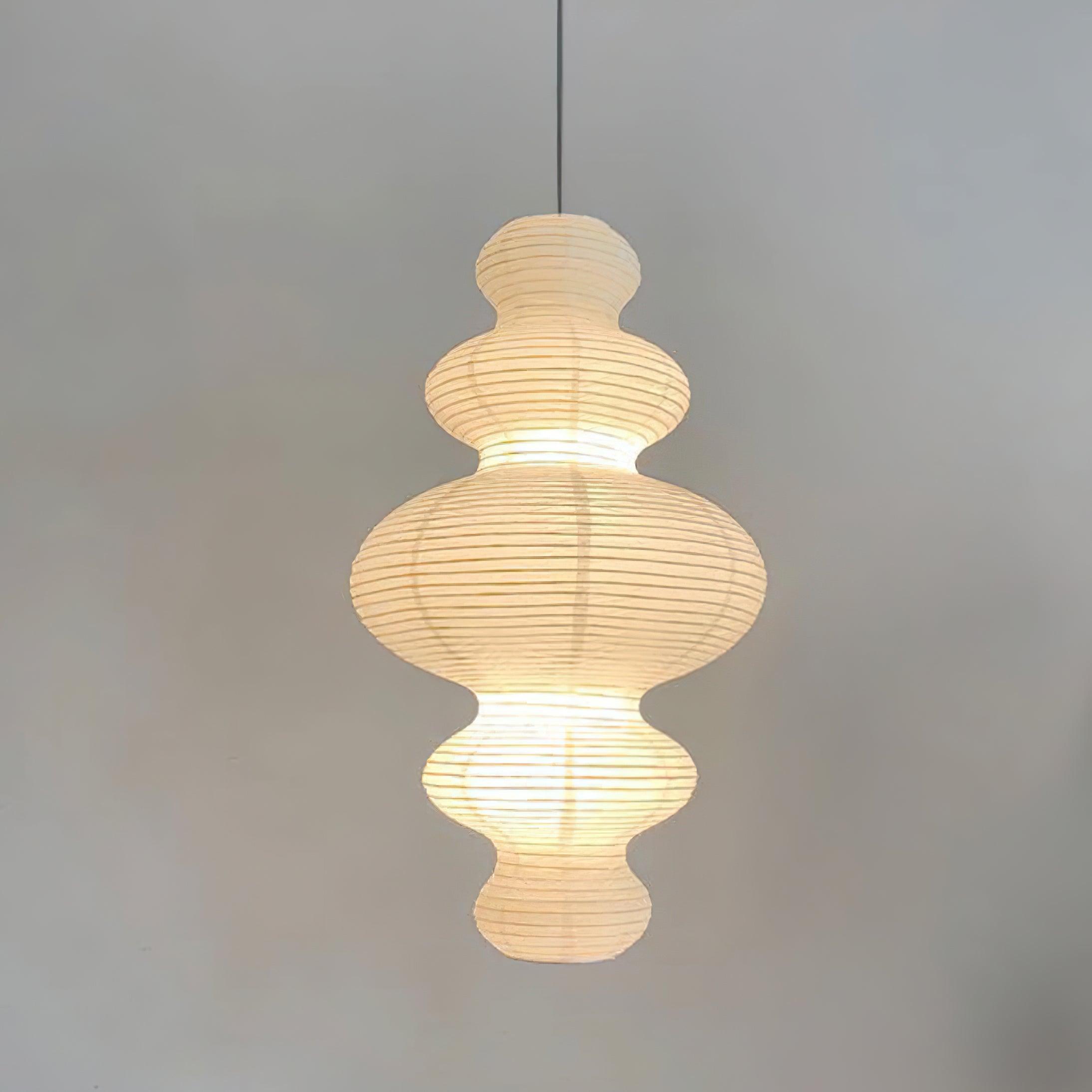 Lámpara Colgante de Papel de Arroz Hecha a Mano - Iluminación Elegante para el Hogar