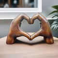 LOVESCULPT BOIS – Figurine décorative en bois faite à la main pour un foyer chaleureux
