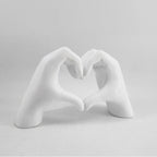 LOVESCULPT MADERA – Figura decorativa hecha a mano de madera para un hogar amoroso